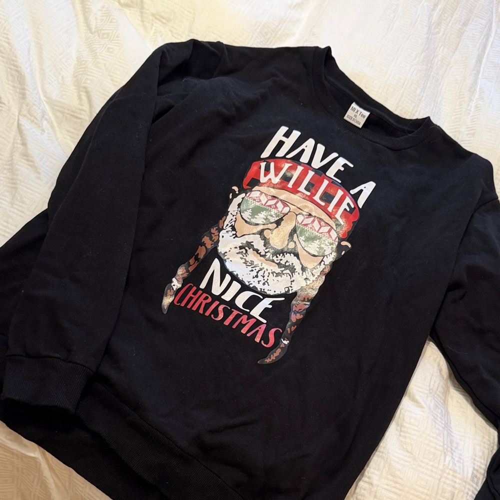 Ugly Christmas Sweater Black Crewneck